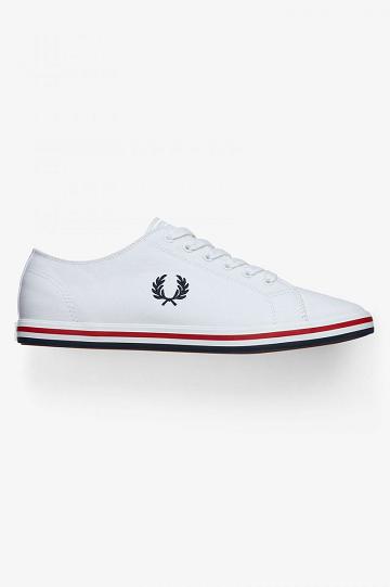 White Fred Perry Kingston Men's Shoes | PH 1146FDNM